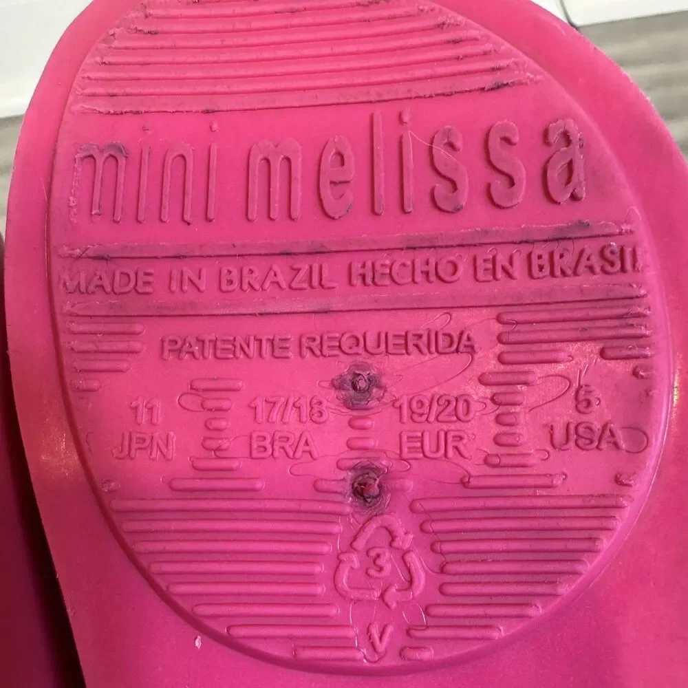 Mini Melissa Ultragirl Flats Mary Jane Shoes Toddler Girls Size 5 Pink Fox